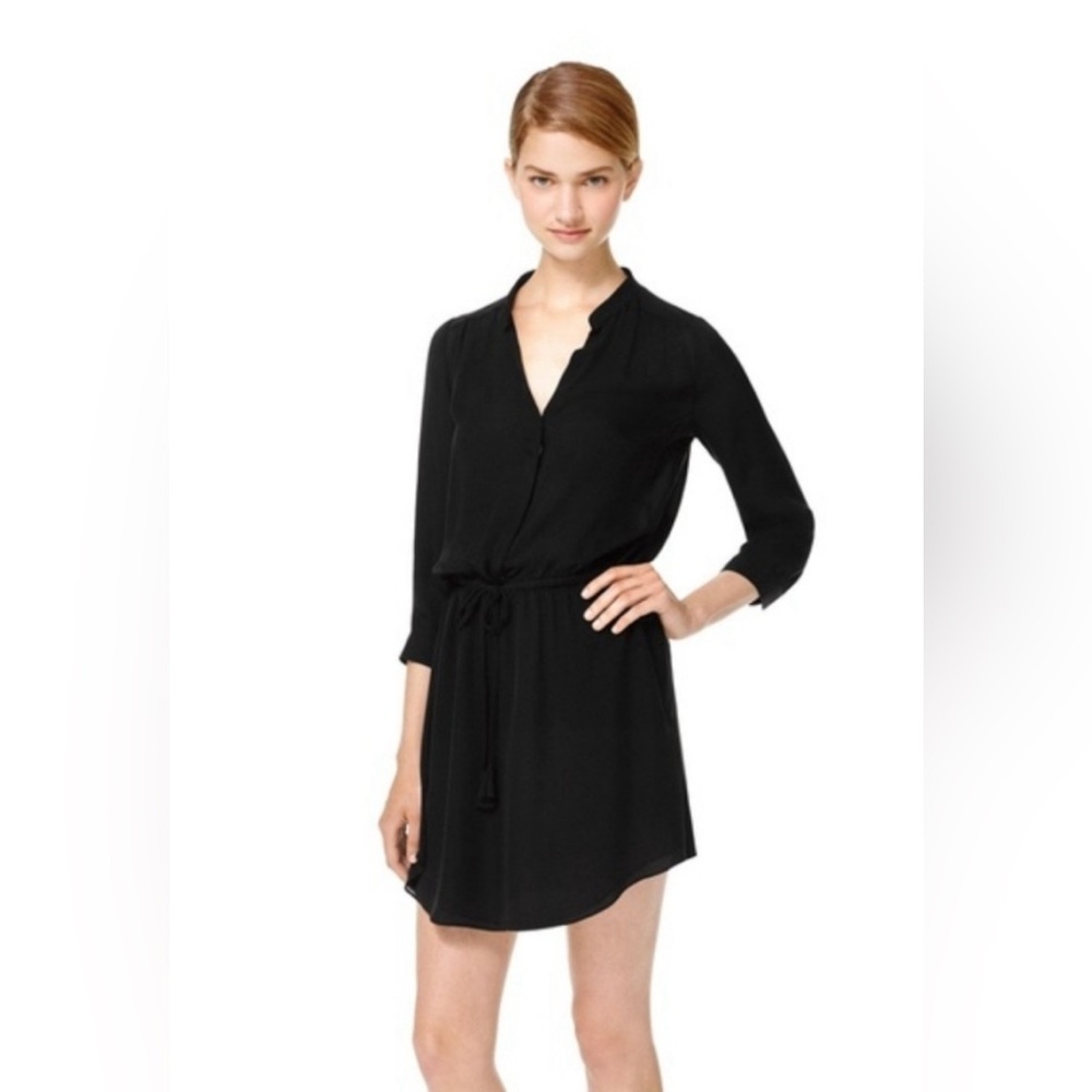 Black Aritzia Babaton silk dress size L